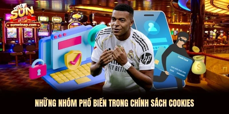 Những nhóm phổ biến trong chính sách Cookies